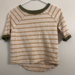 We the free shirt striped raglan have at it small boxy